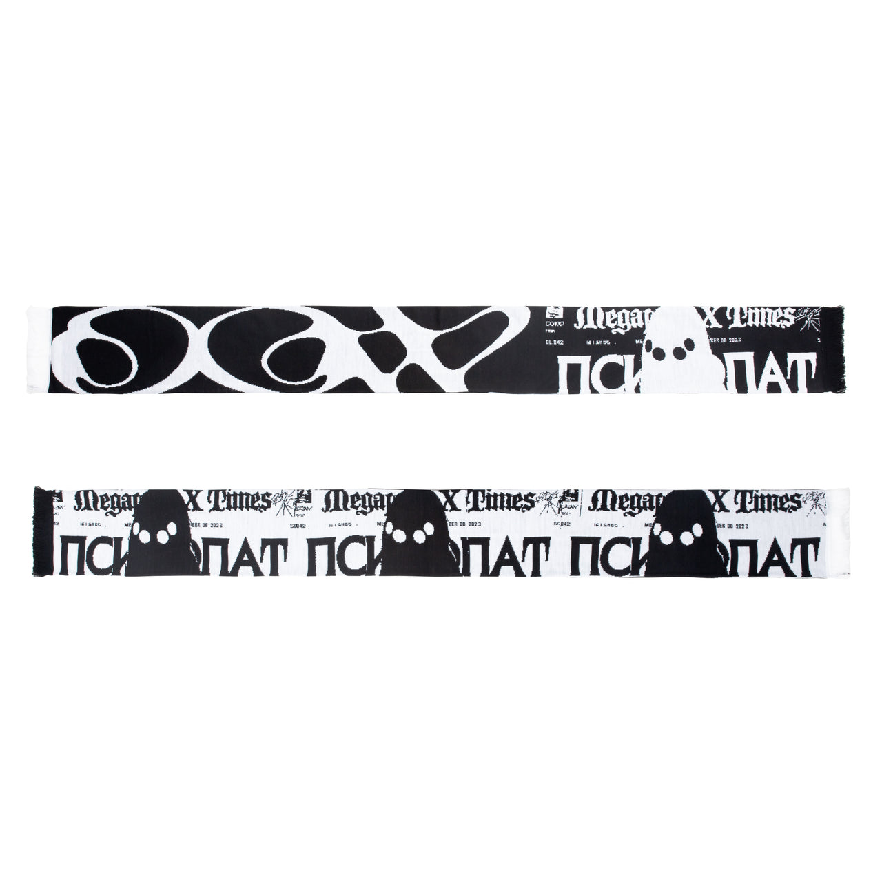 DCW SCARF (BLACK/WHITE)