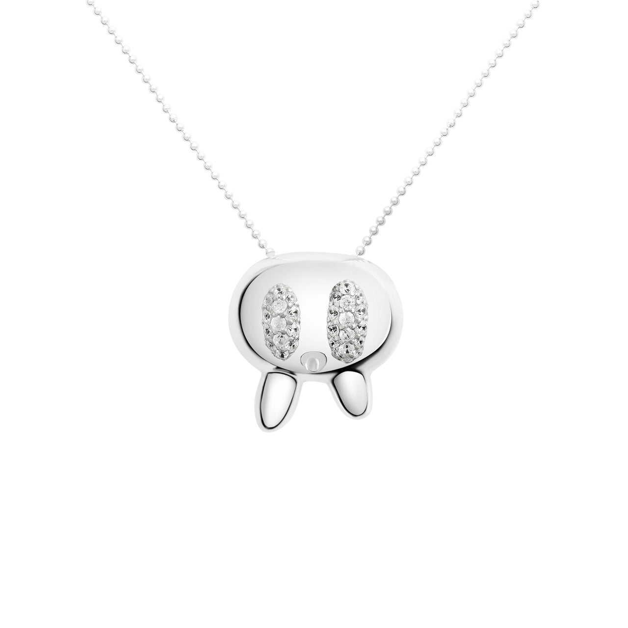 TOT NECKLACE (SMALL) WHITE GEMS