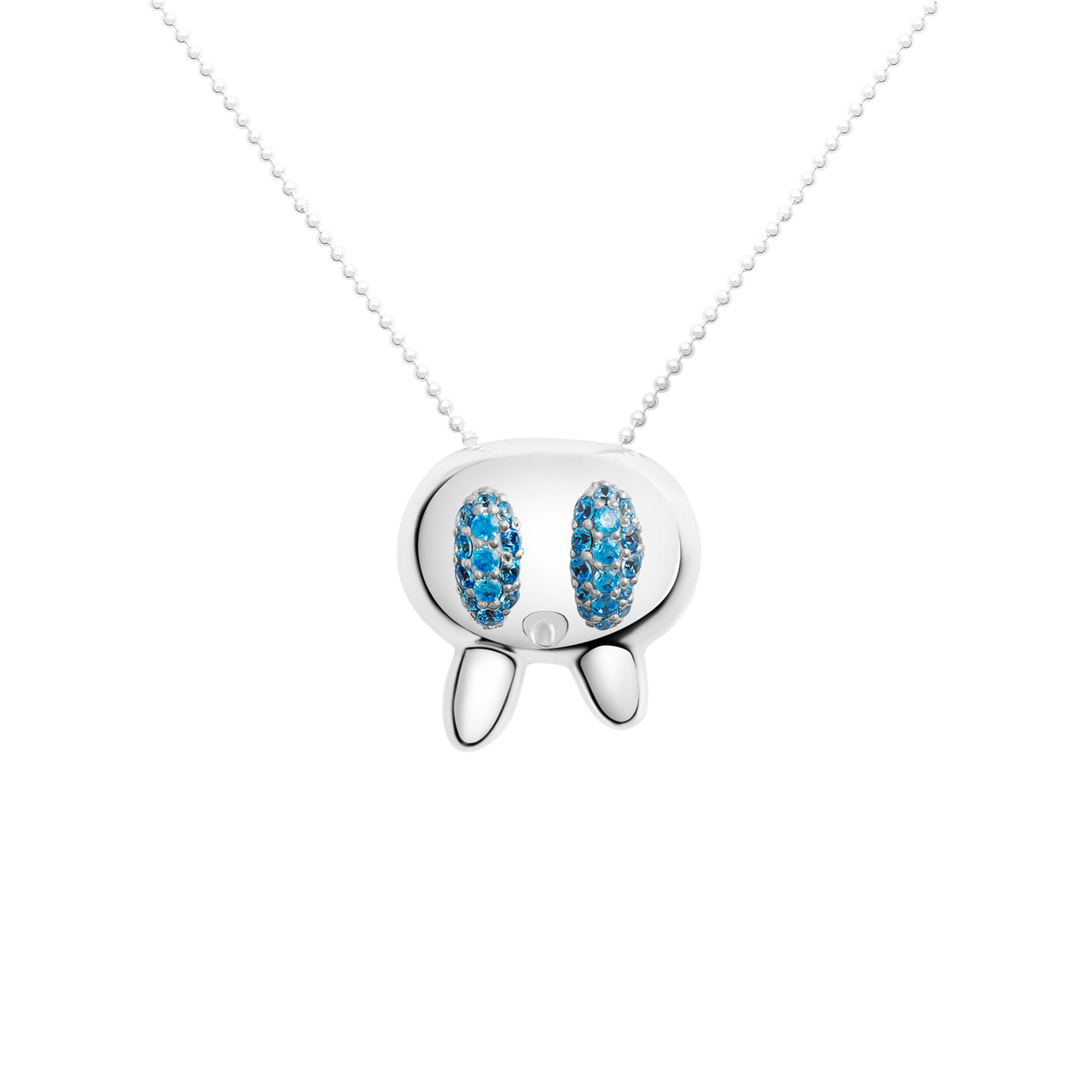 TOT NECKLACE (SMALL) BLUE GEMS