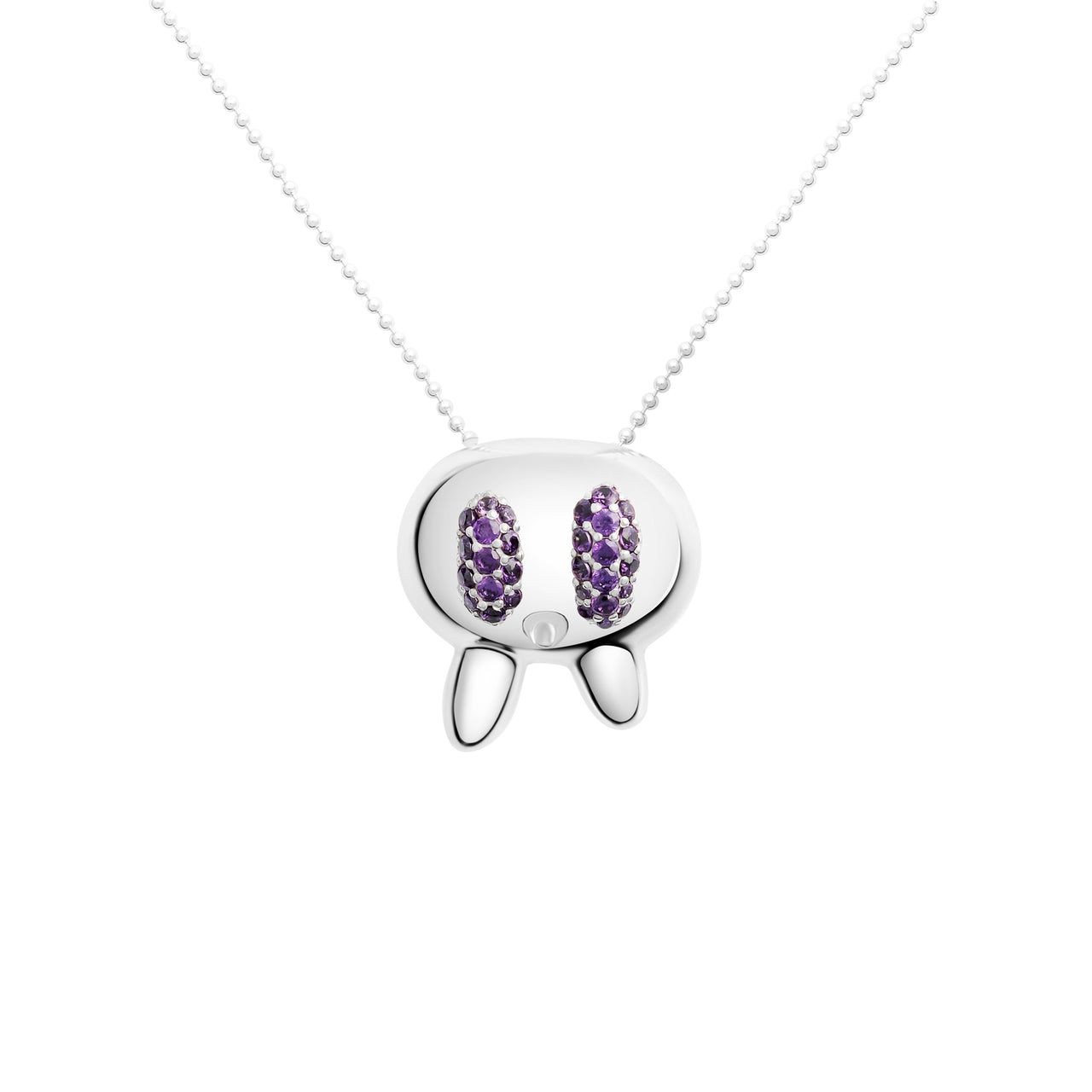 TOT NECKLACE (SMALL) PURPLE GEMS