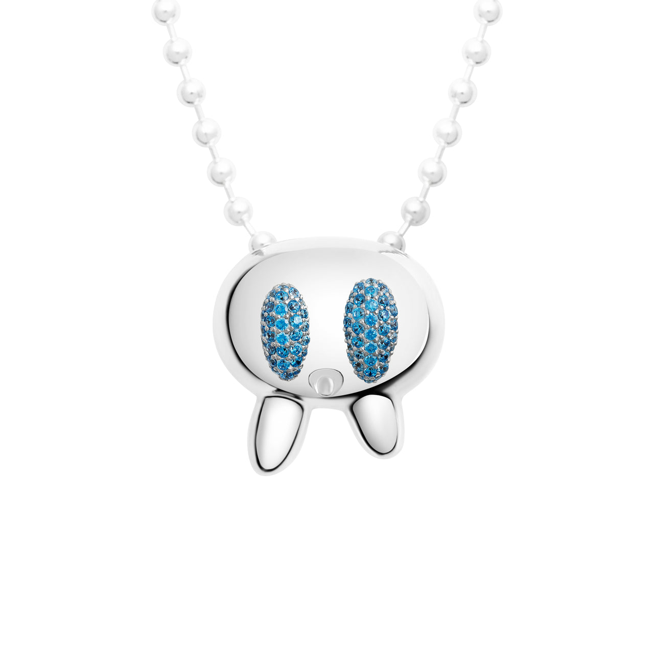 TOT NECKLACE (BIG) BLUE GEMS