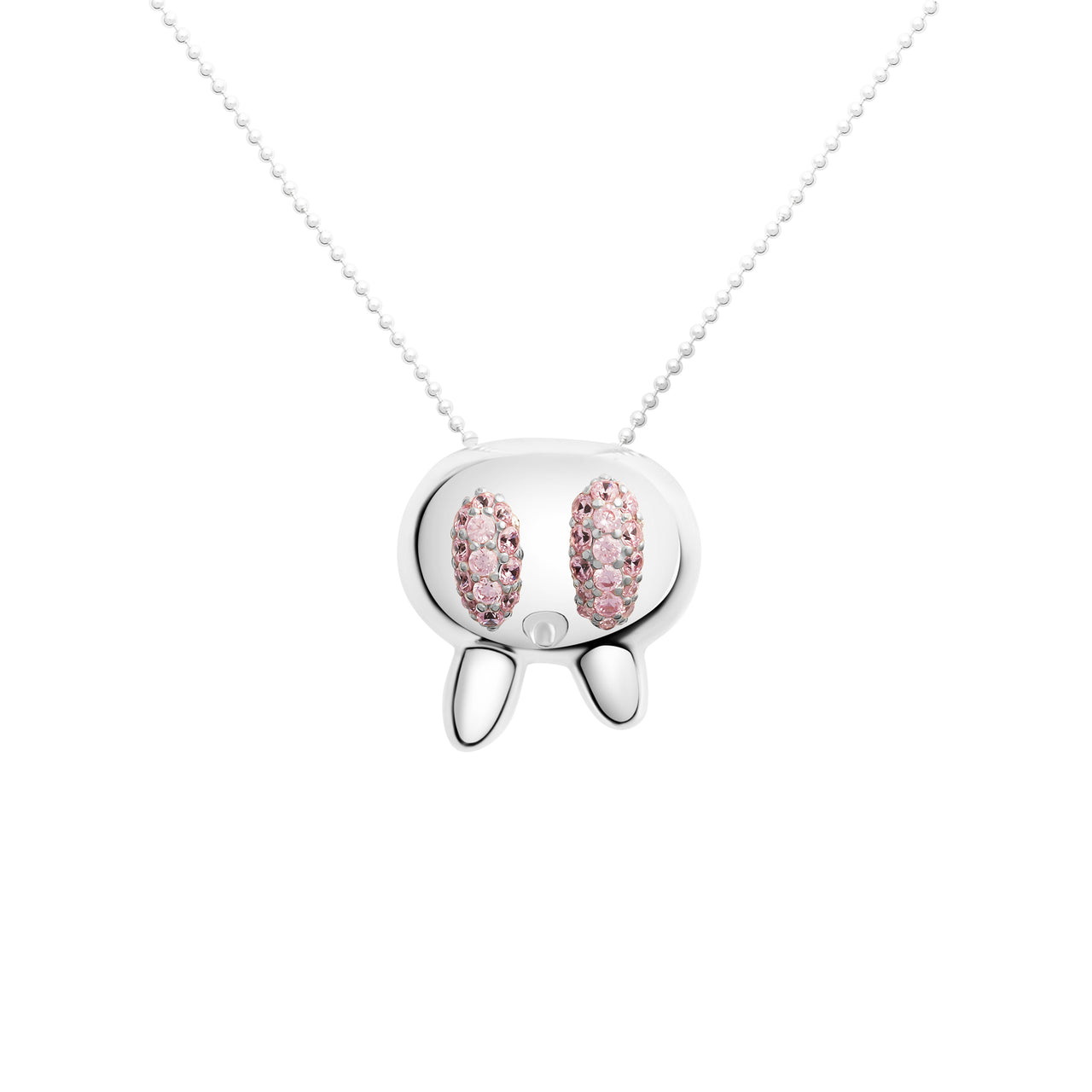 TOT NECKLACE (SMALL) PINK GEMS